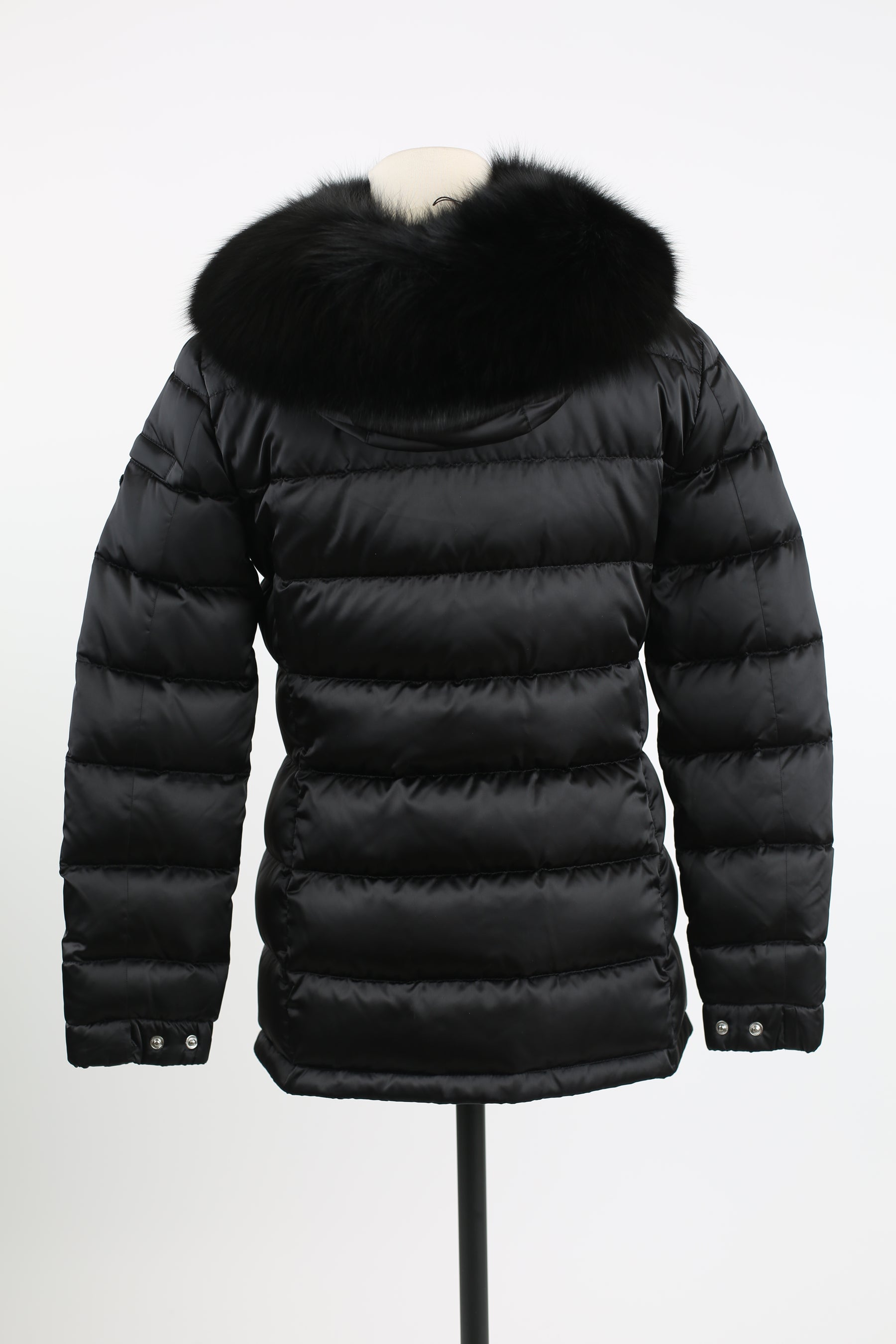 Quilted Down Puffer Coat W/ Fur Color