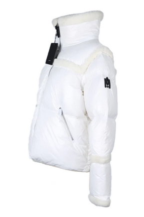 Miya Down Filled Puffer Jacket W/ Sherpa Trim