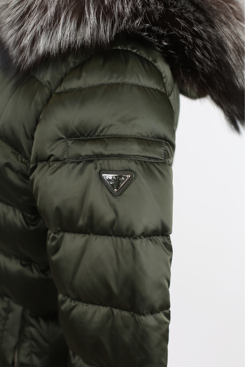 Quilted Down Parka W/ Fur Hood