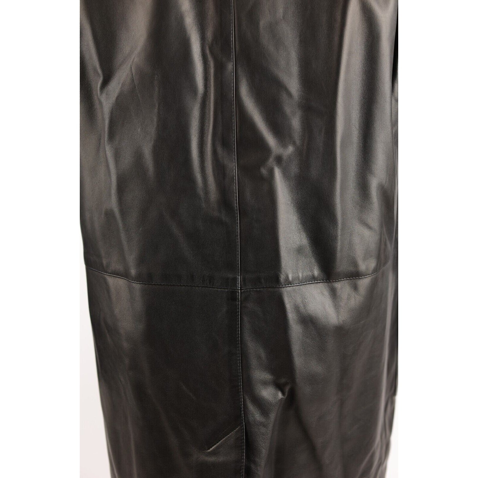 Leather Cashmere Lined Overcoat