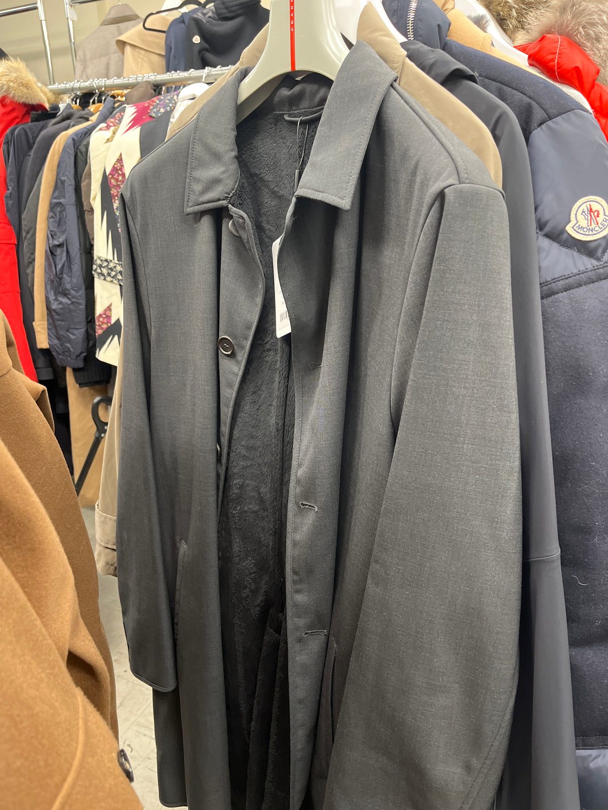Faux Fur Lined Overcoat