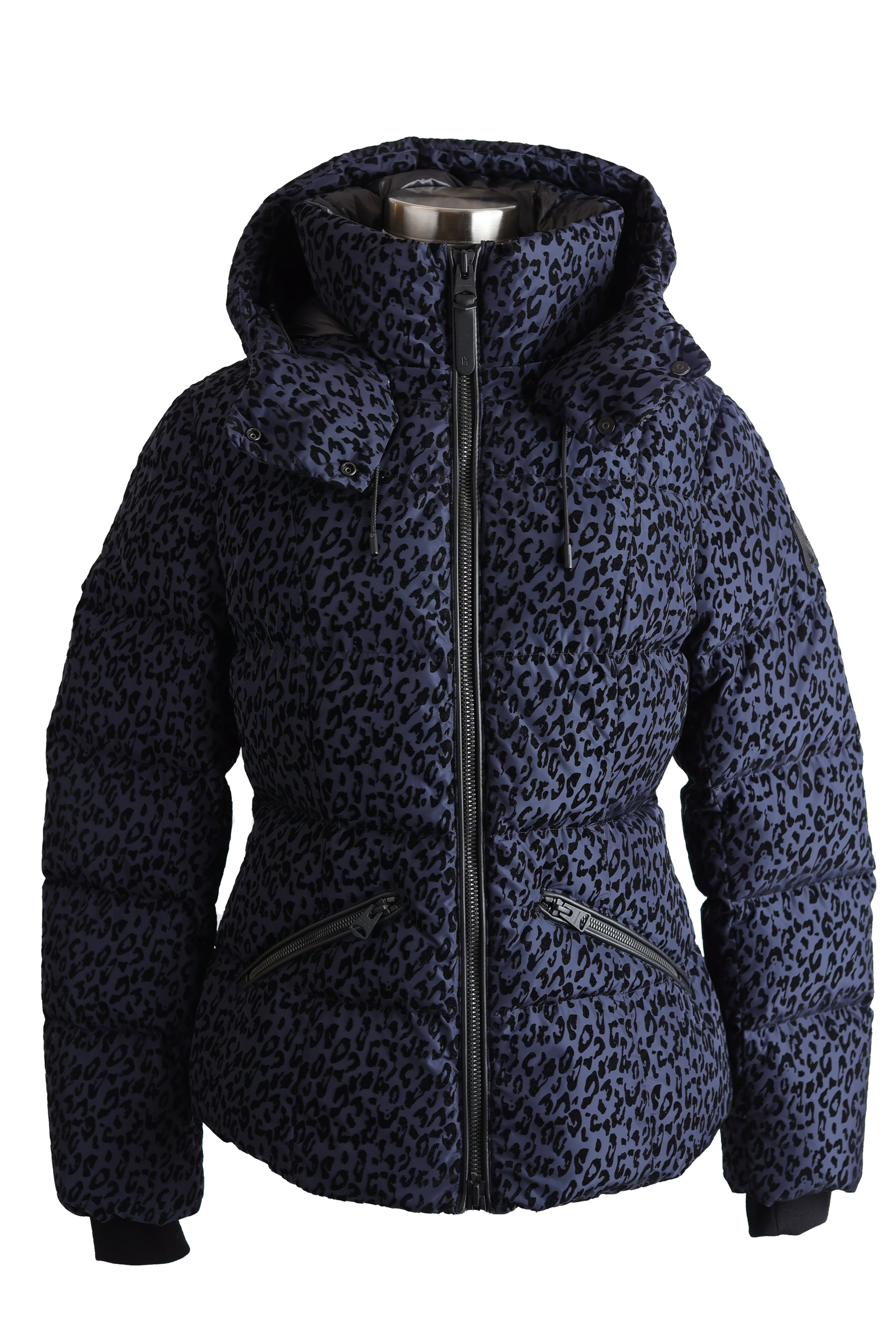 Madalyn Leopard Print Down Puffer Jacket