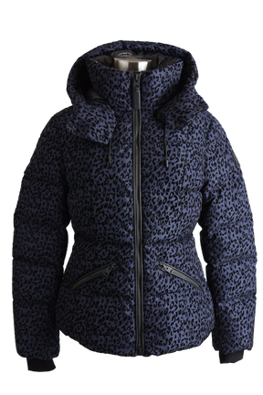 Madalyn Leopard Print Down Puffer Jacket