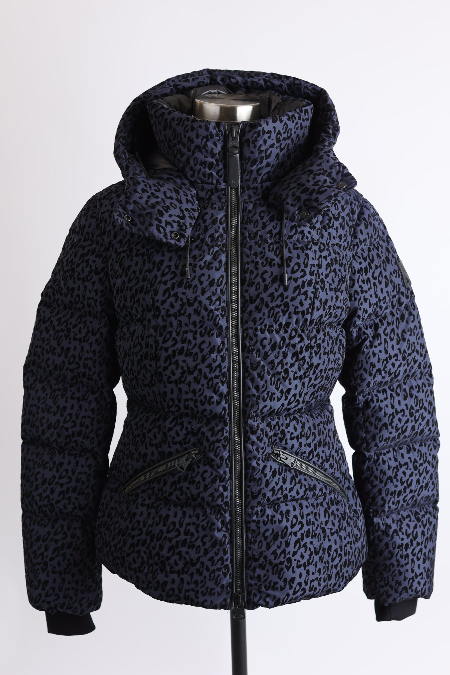 Madalyn Leopard Print Down Puffer Jacket