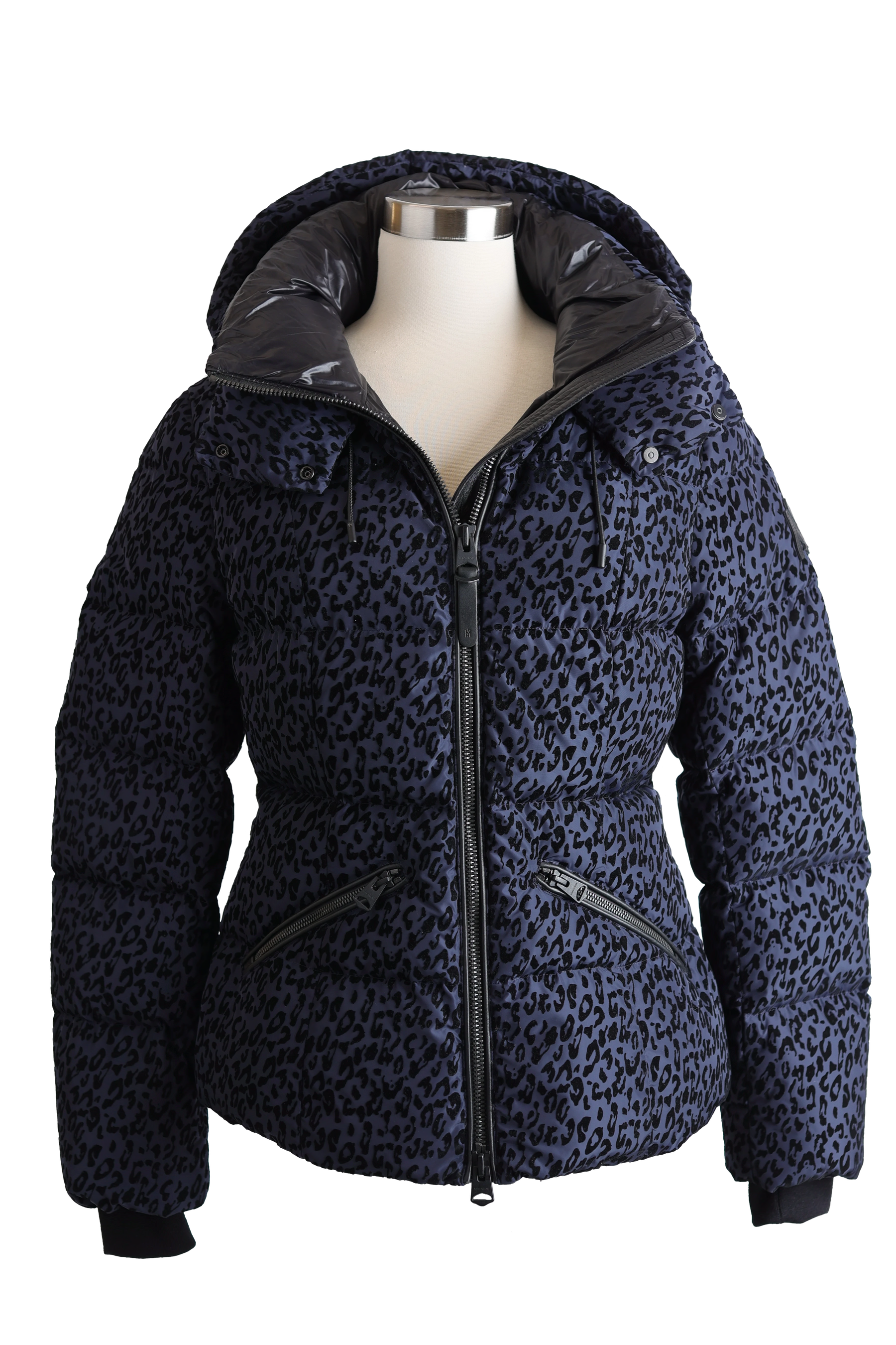 Madalyn Leopard Print Down Puffer Jacket