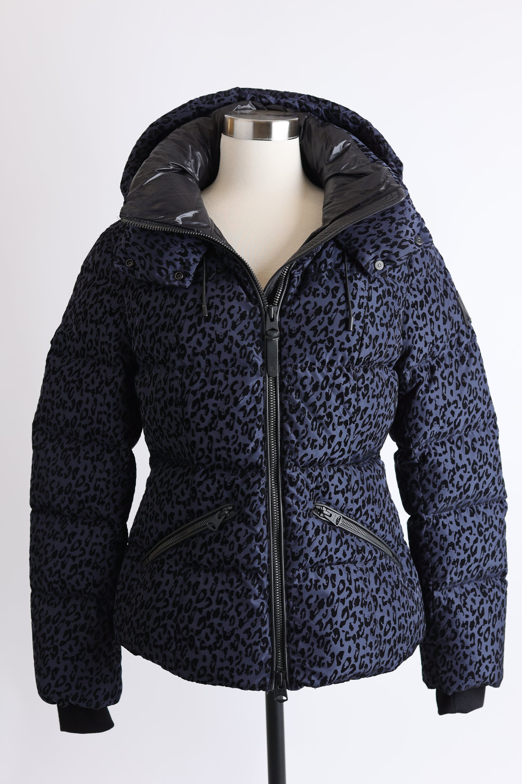 Madalyn Leopard Print Down Puffer Jacket