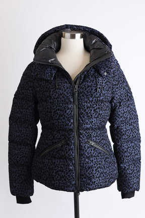 Madalyn Leopard Print Down Puffer Jacket