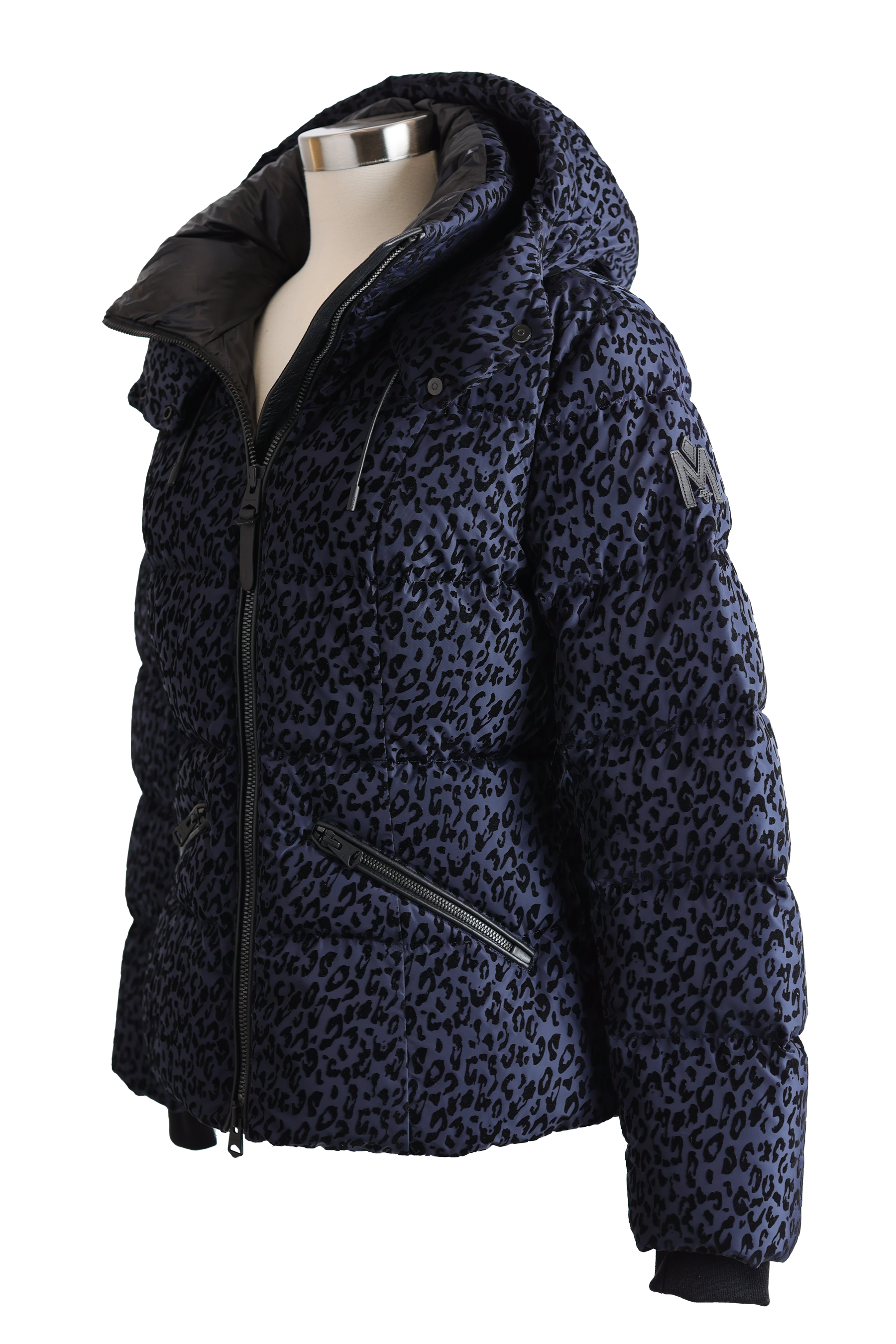 Madalyn Leopard Print Down Puffer Jacket