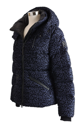 Madalyn Leopard Print Down Puffer Jacket