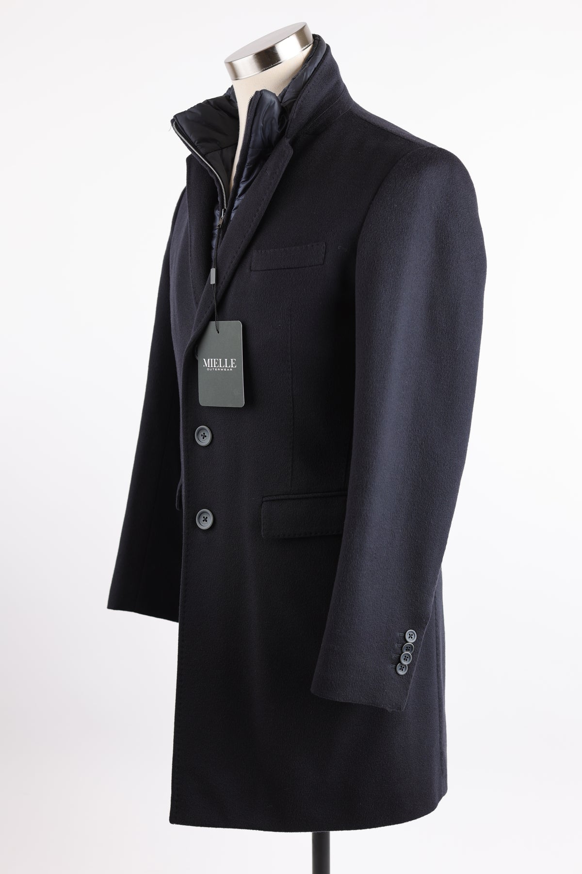 Cashmere Dress Coat W/ Removable Insert