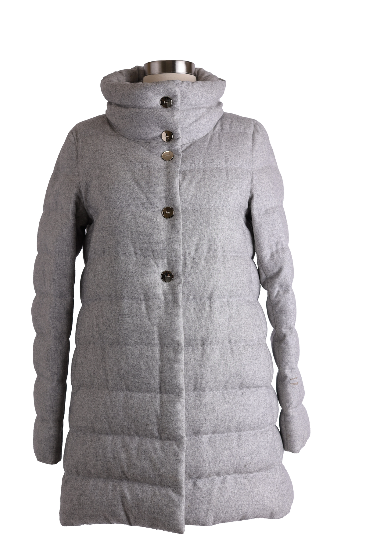 Silk/Cashmere Quilted Down Coat