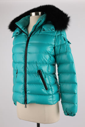 Badyfur Quilted Down Jacket w/ Fur Hood