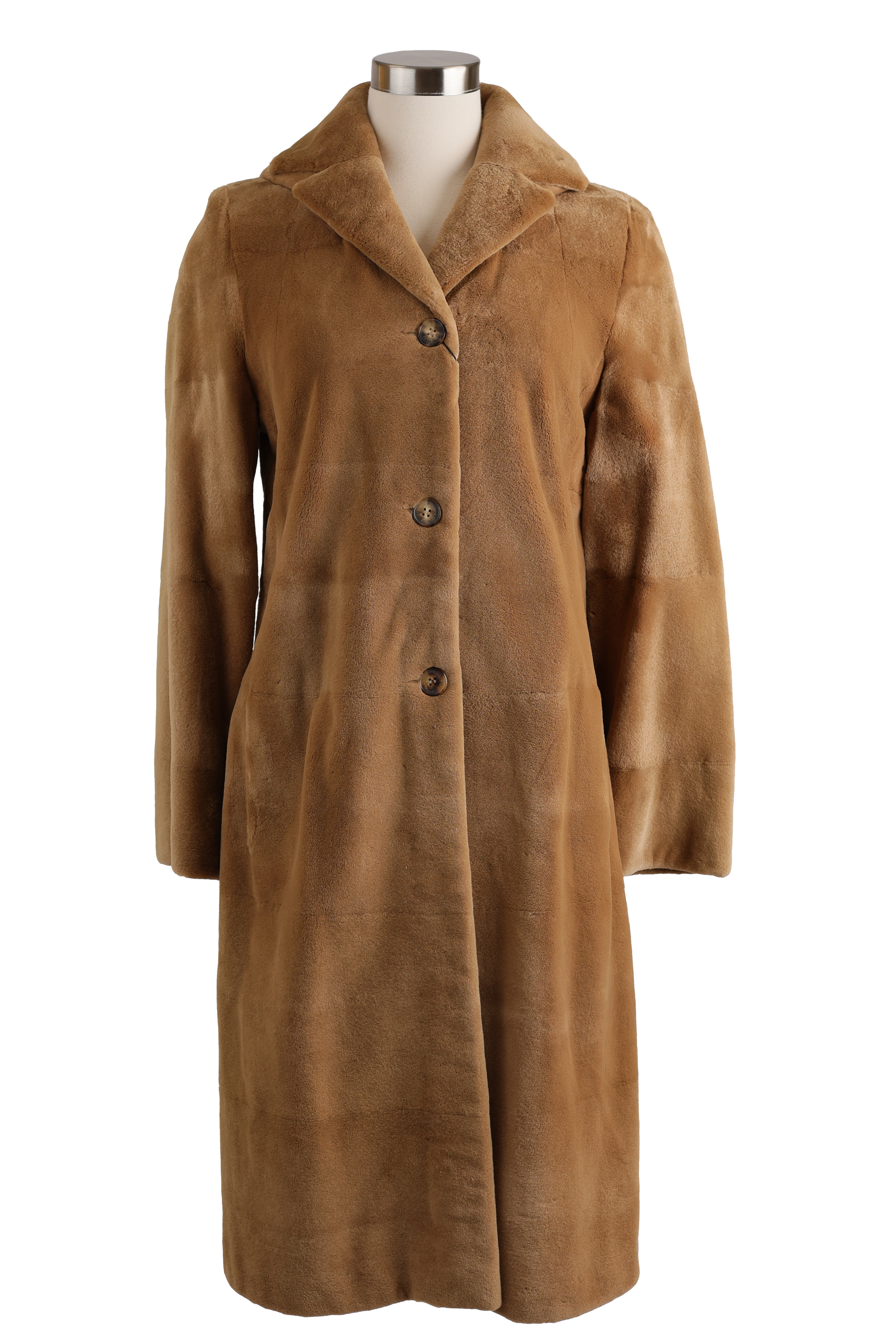 Sheared Mink Coat w/ Hood