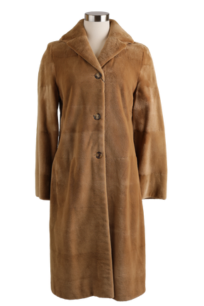 Sheared Mink Coat w/ Hood