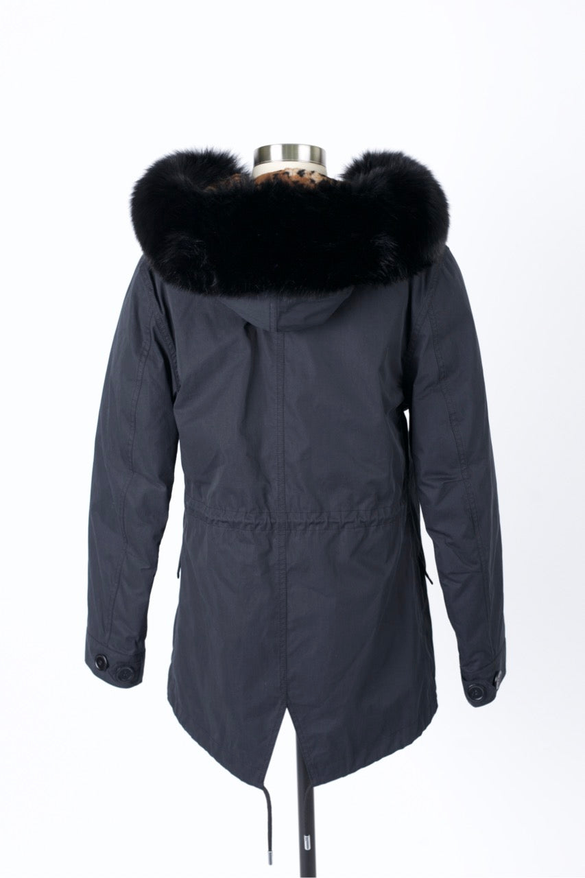 Short Fur Lined Puffer Jacket