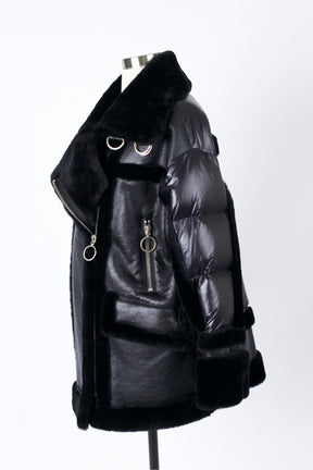 Leather Shearling Coat