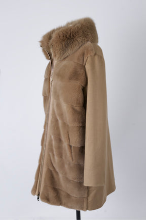 Cashmere Mink Dress Coat