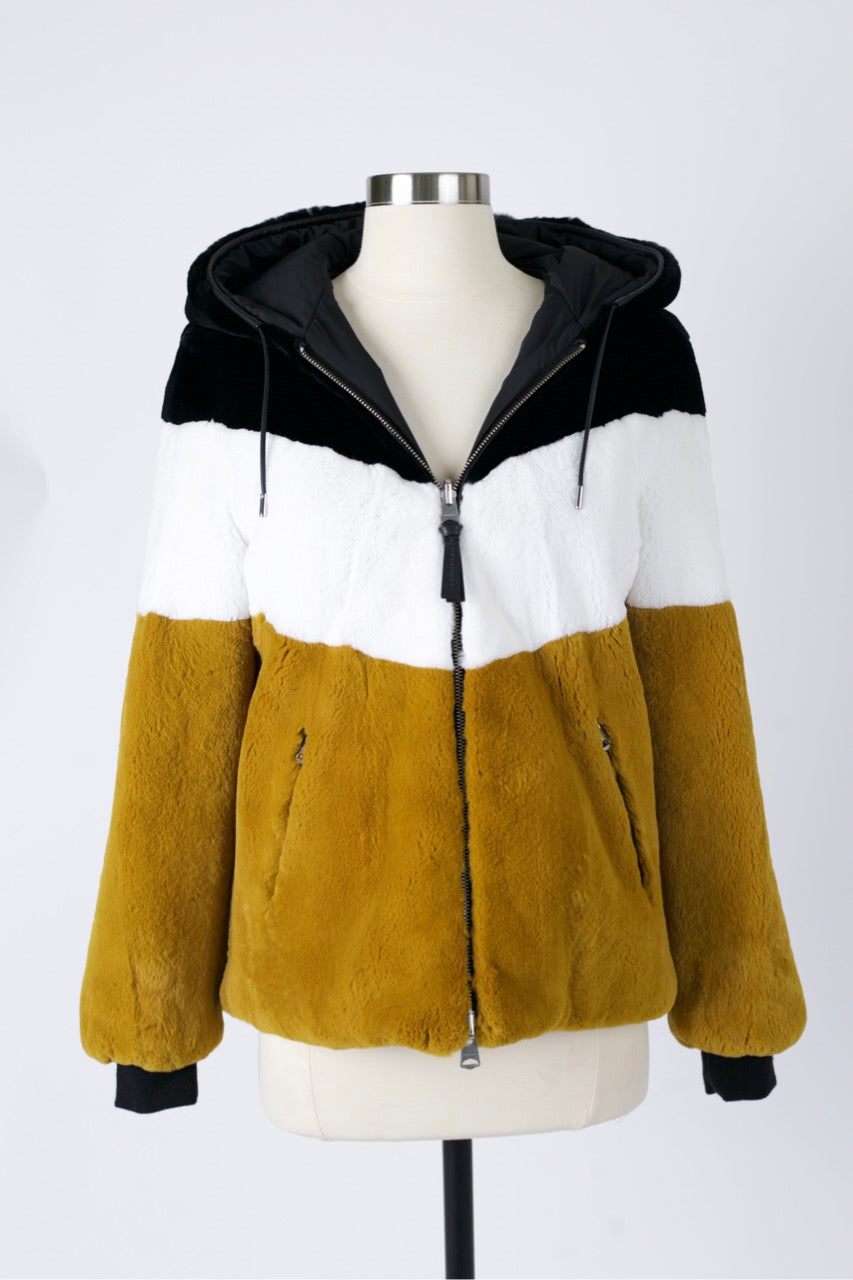 Reversible Fur Puffer Jacket