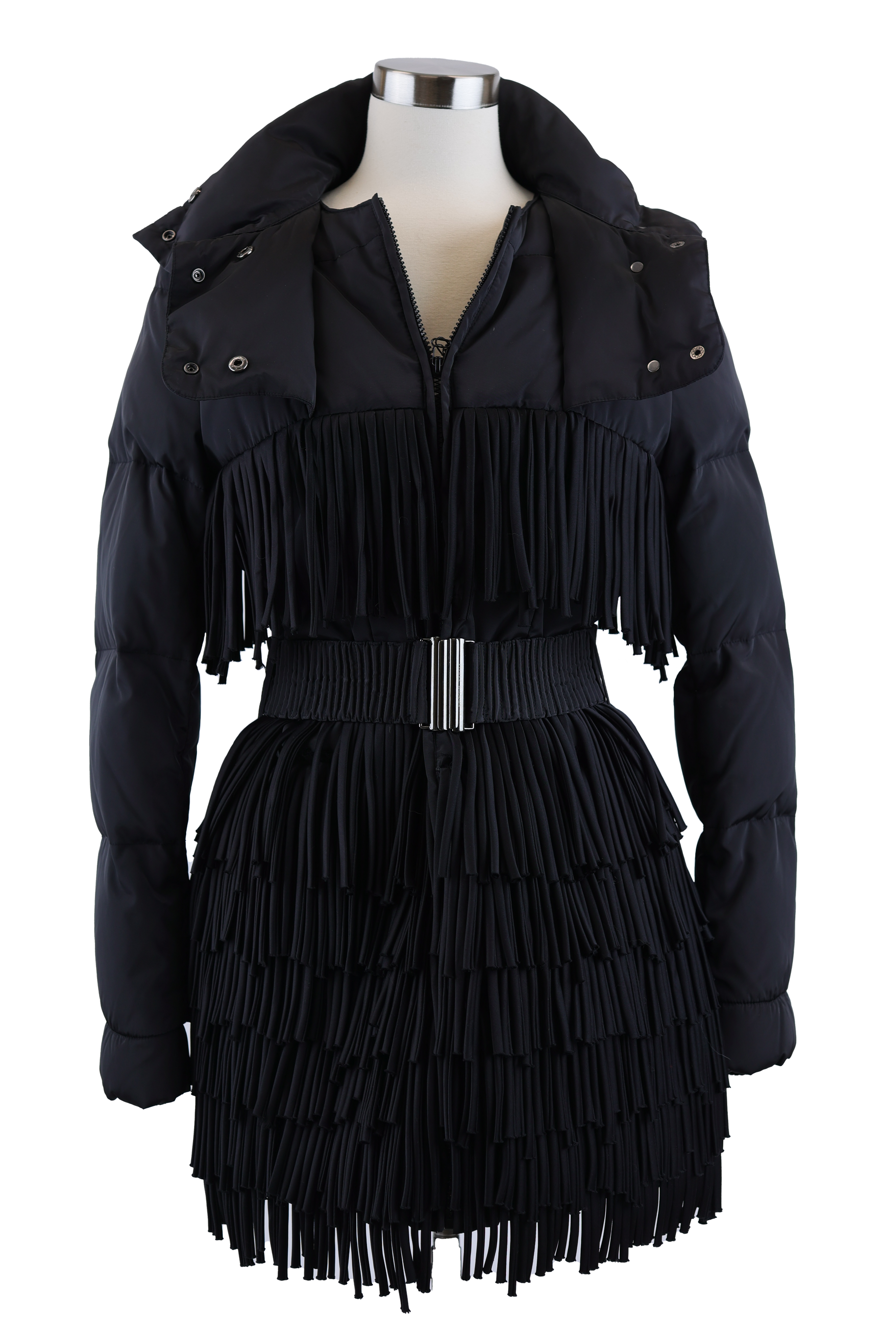 Belted Parka W/ Tassels