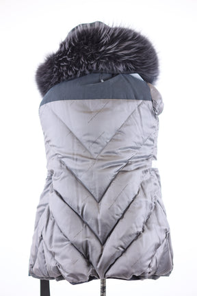 Cashmere Blend Belted Parka W/ Fur Hood