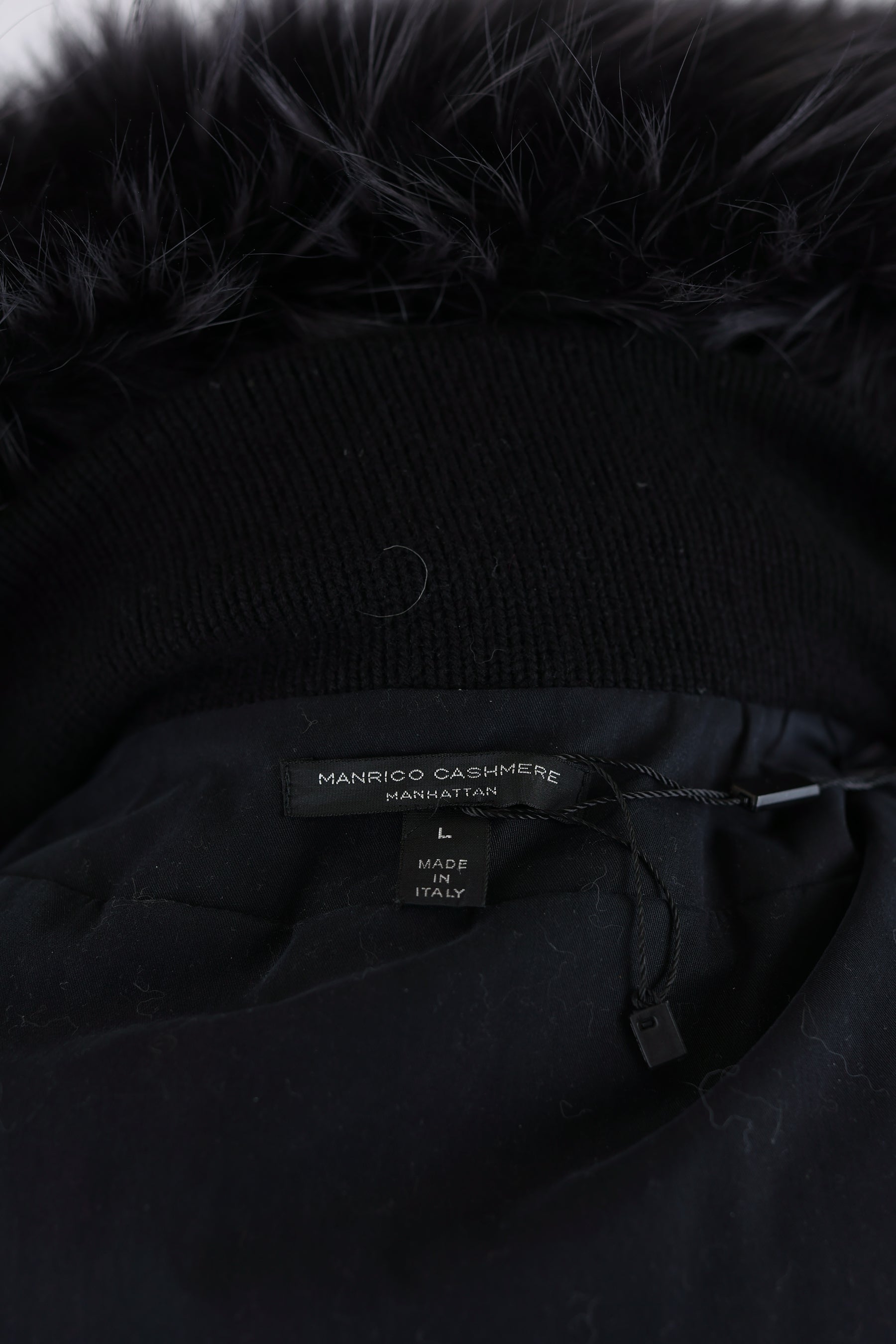 Cashmere Blend Belted Parka W/ Fur Hood