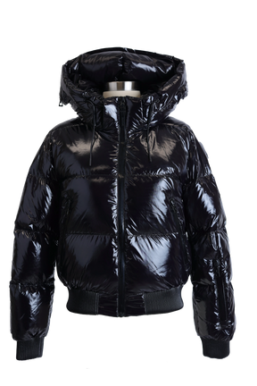 Karina Shiny Down Bomber Jacket