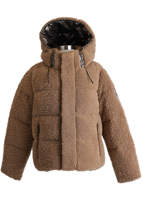 Joellie Faux Shearling Down Jacket