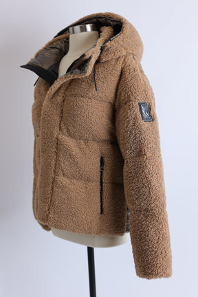 Joellie Faux Shearling Down Jacket