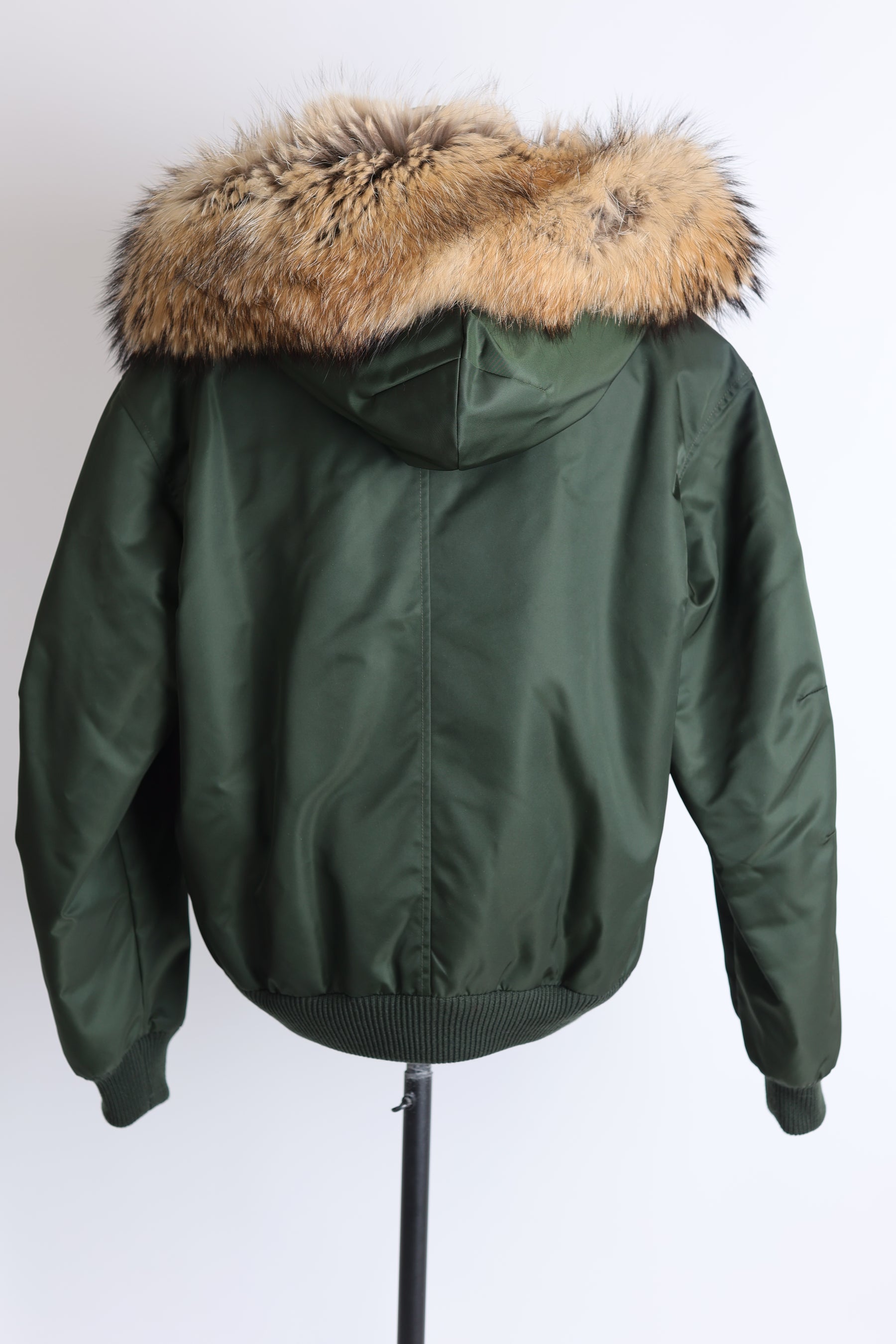 Fox Fur Lined Bomber Jacket