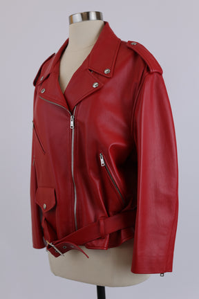 Iconic Belted Leather Jacket