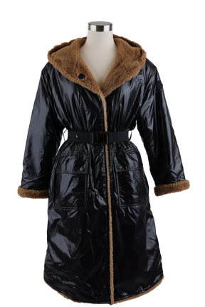 Actee Reversible Faux Fur Parka