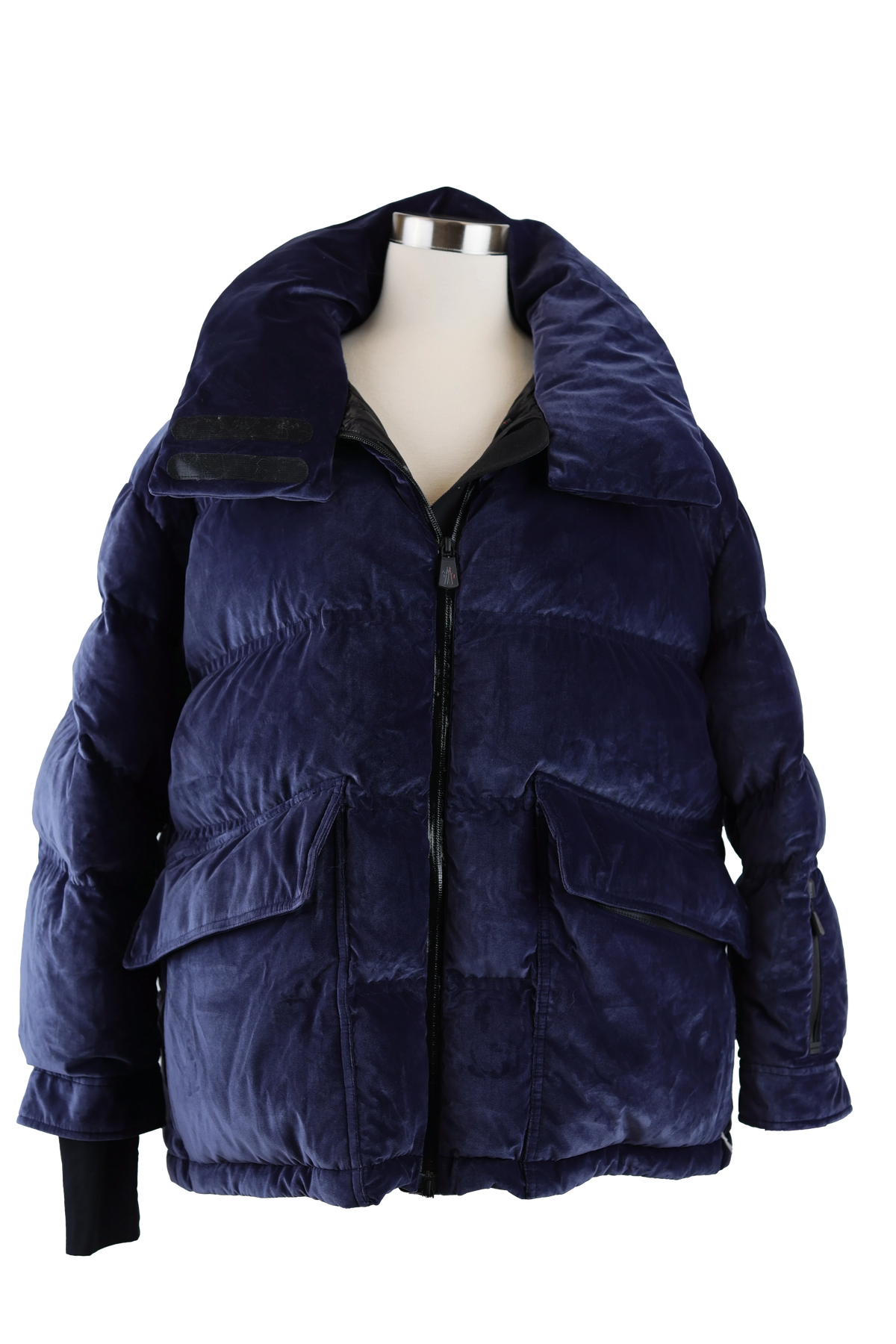 Atena Velour Down Puffer Jacket