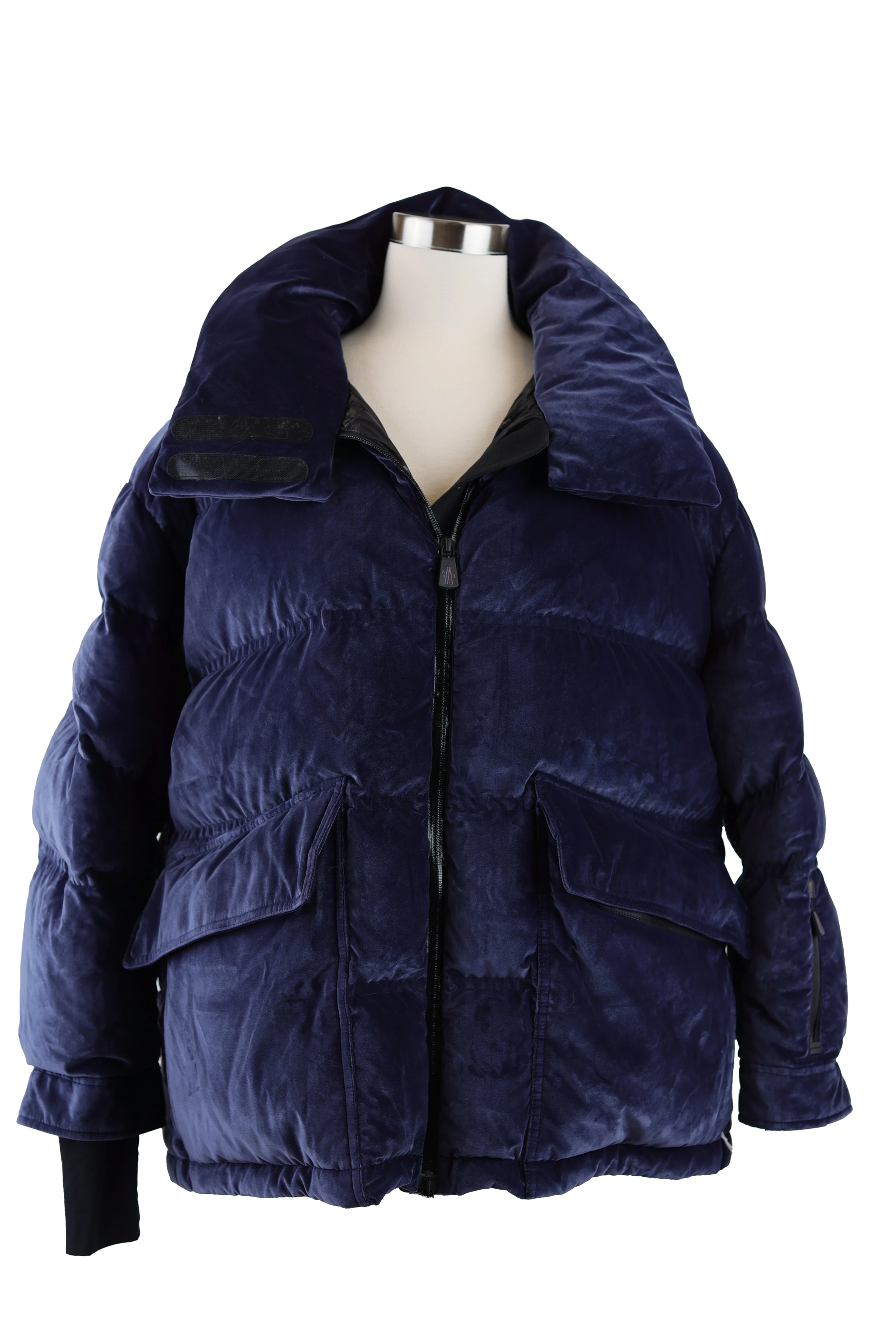 Atena Velour Down Puffer Jacket