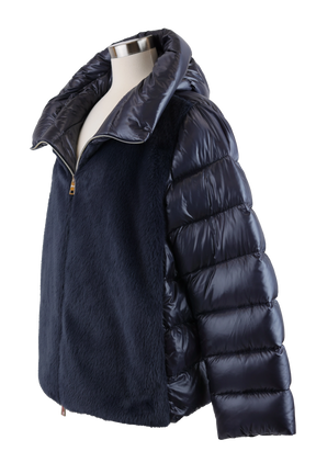 Faux Fur Down Puffer Jacket