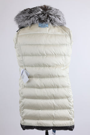 Belted Down Parka W/ Fur Trim