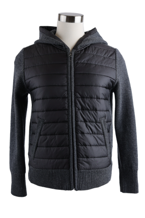 Hooded Down Sweater Jacket