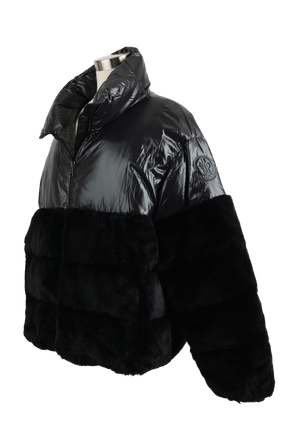 Logodec Faux Fur/ Poly Down Jacket