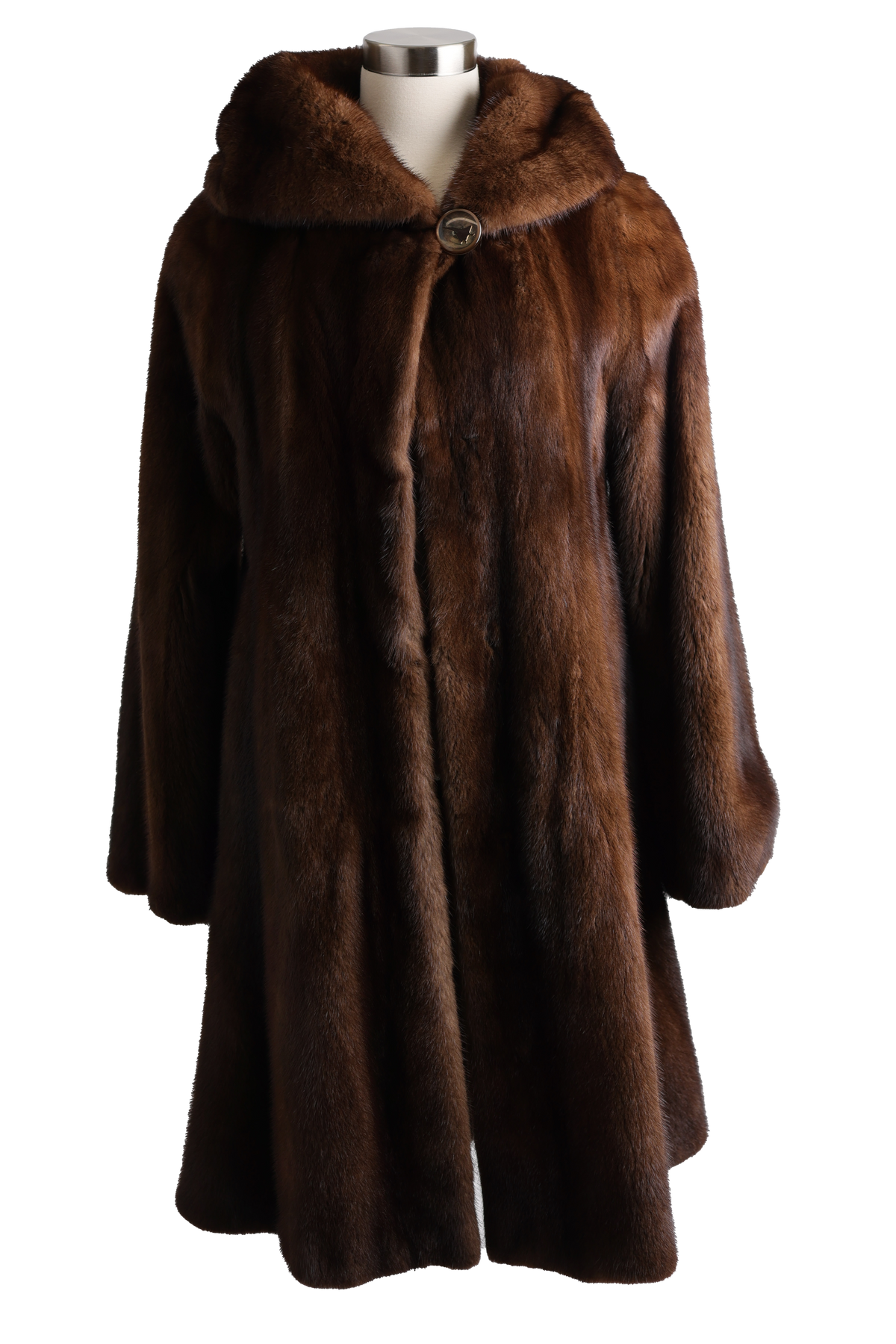 Kopenhagen Mink Hooded Coat