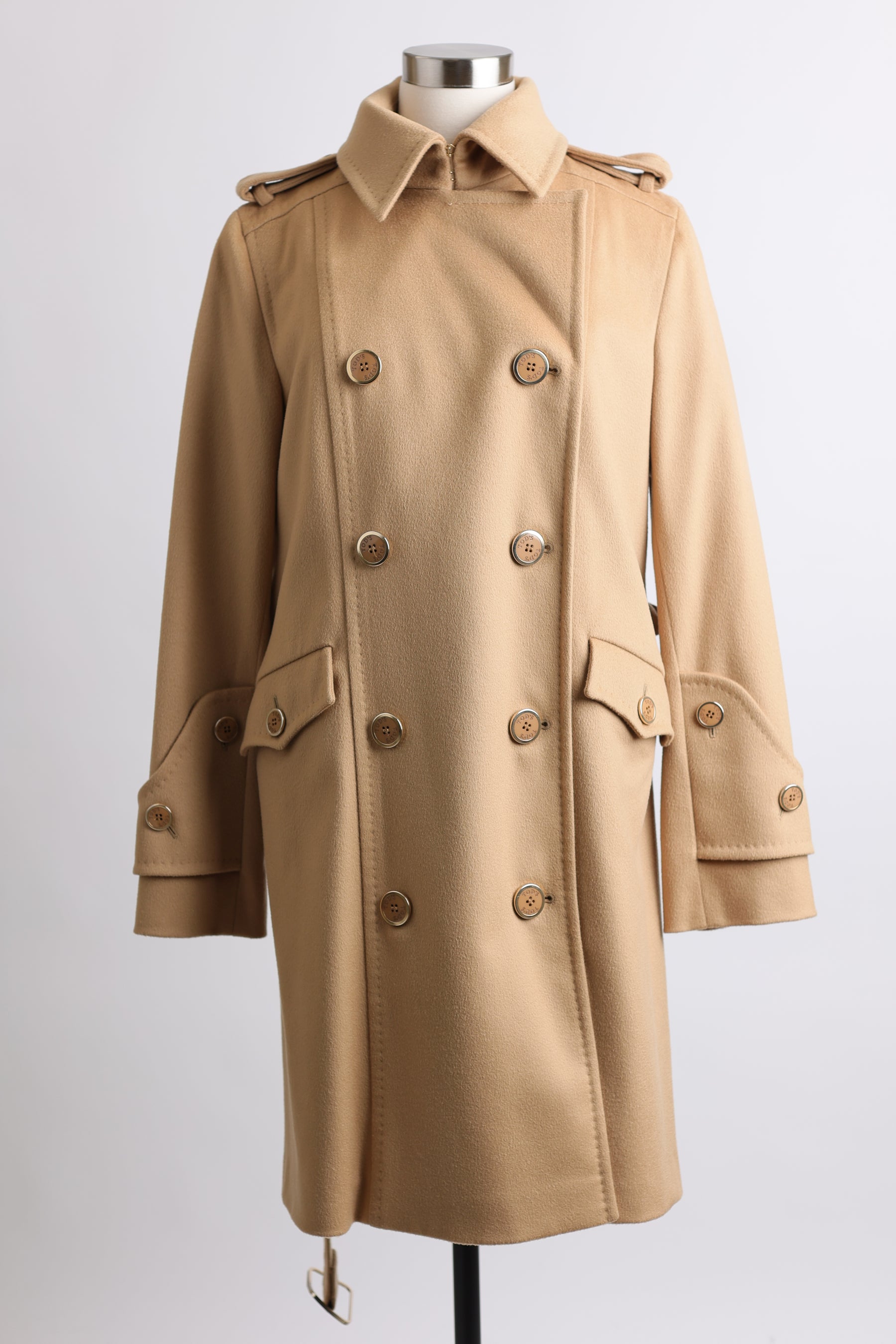 Wool/Cashmere Double Breasted Dress Coat