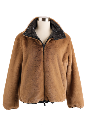 Adoxe Reversible Faux Fur Jacket