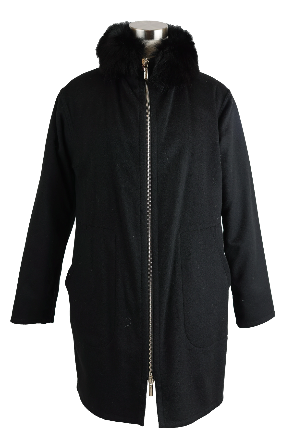Pirite 2 in 1 Wool-Cashmere Dress Coat W/ Down Insert