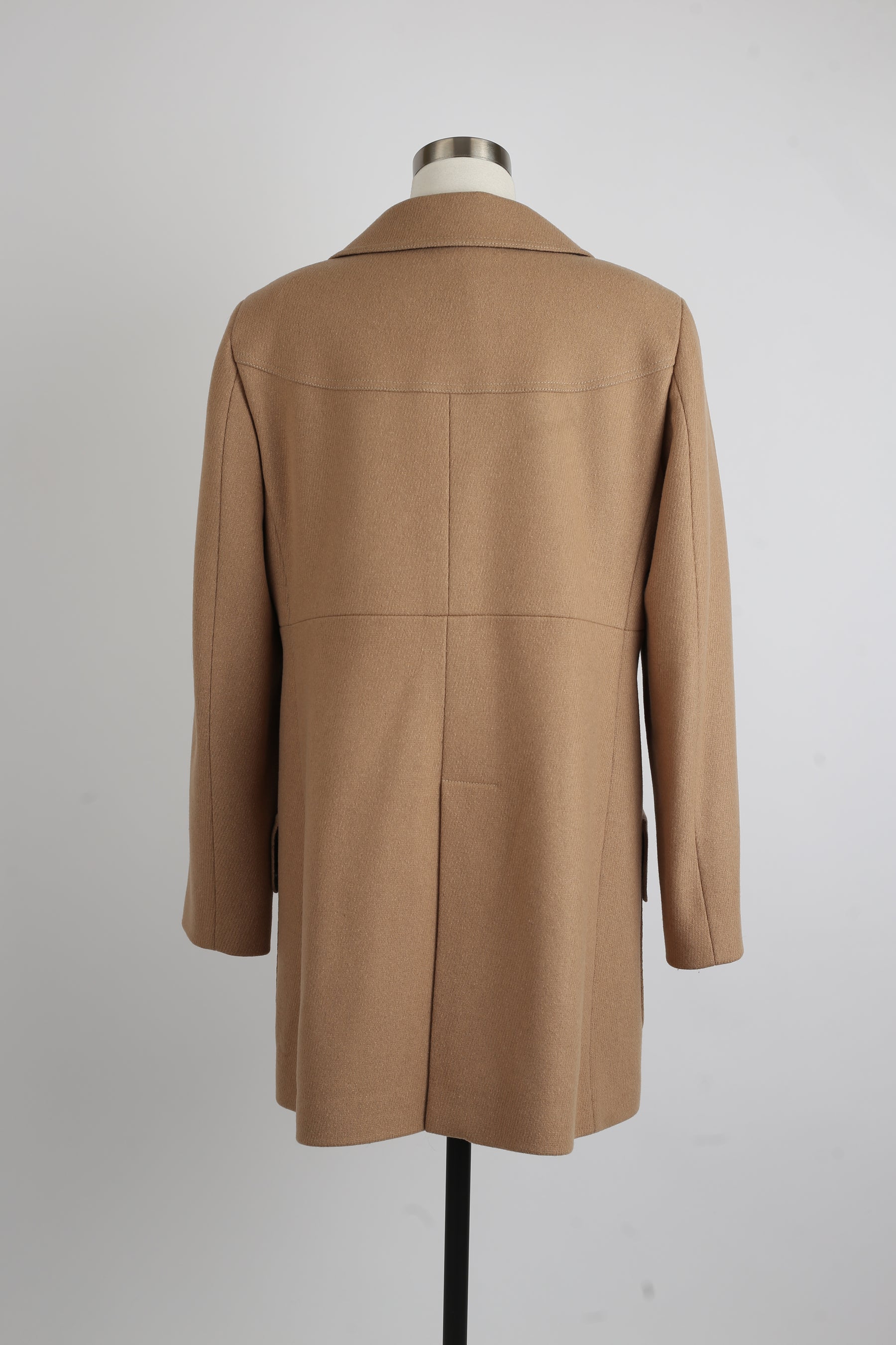 Wool Double Breasted Dress Coat