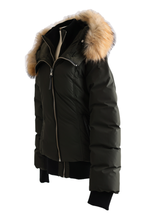 Romane Down Bomber Jacket W/ Fur Hood