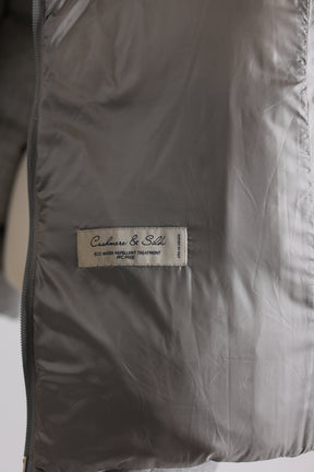 Silk-Cashmere Water Repellent Down Puffer Jacket