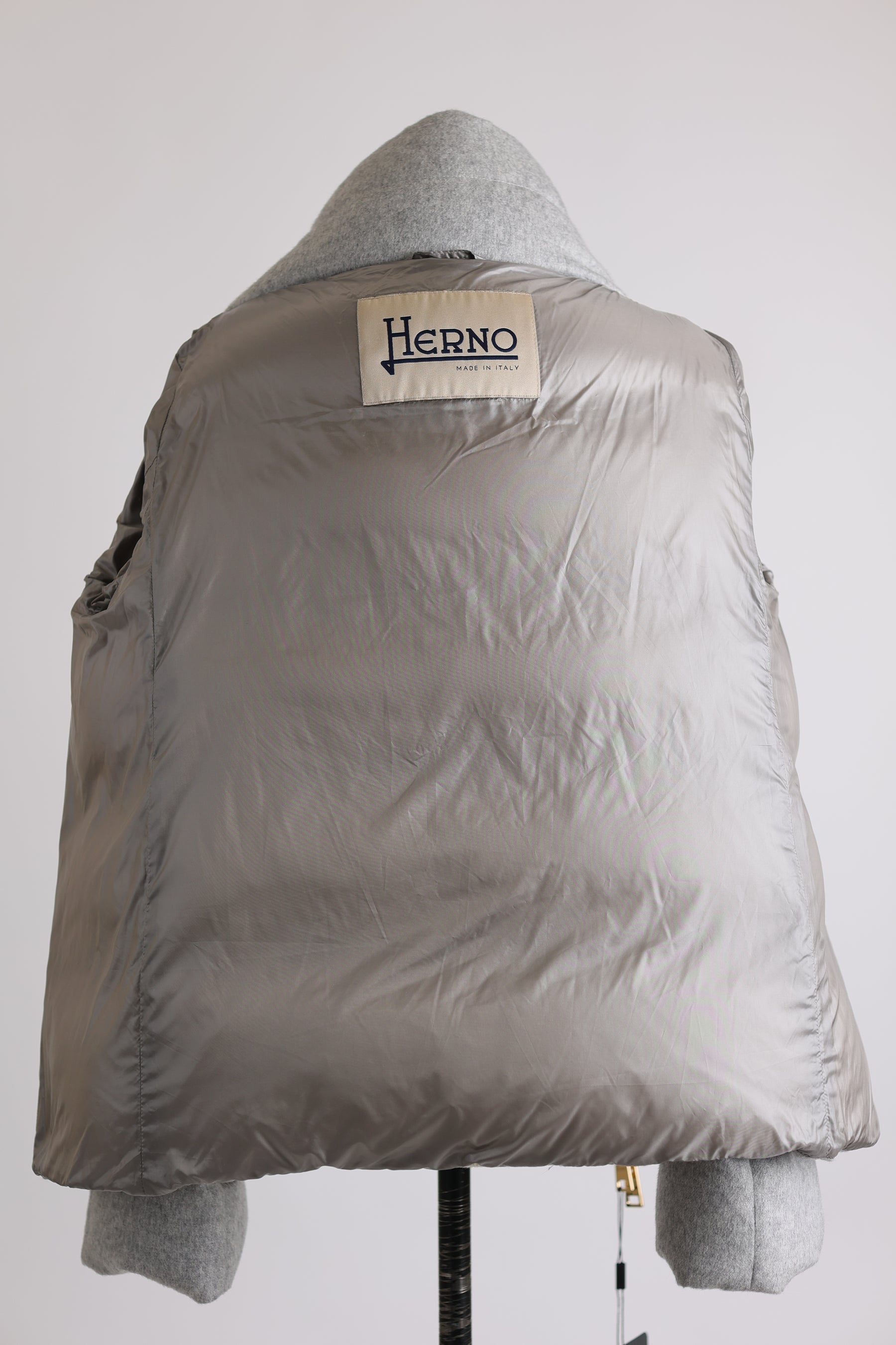 Silk-Cashmere Water Repellent Down Puffer Jacket