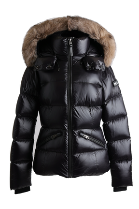 Madalyn Down Puffer Jacket W/ Shearling Hood