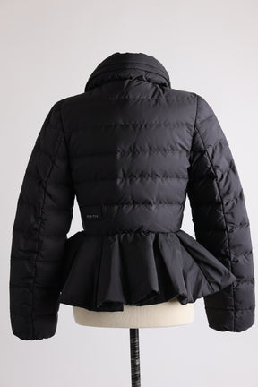 Flounce Hem Down Puffer Jacket