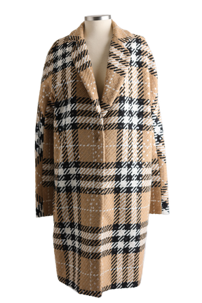 Wool Blend Dress Coat