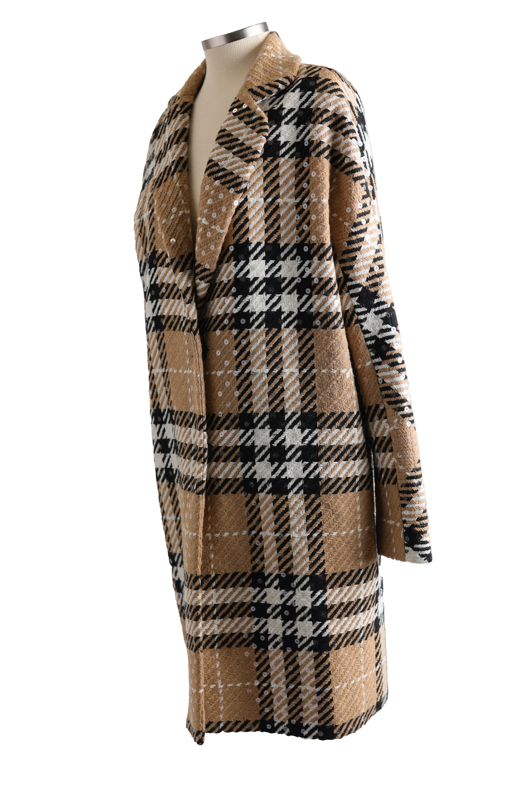 Wool Blend Dress Coat