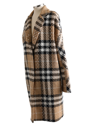 Wool Blend Dress Coat